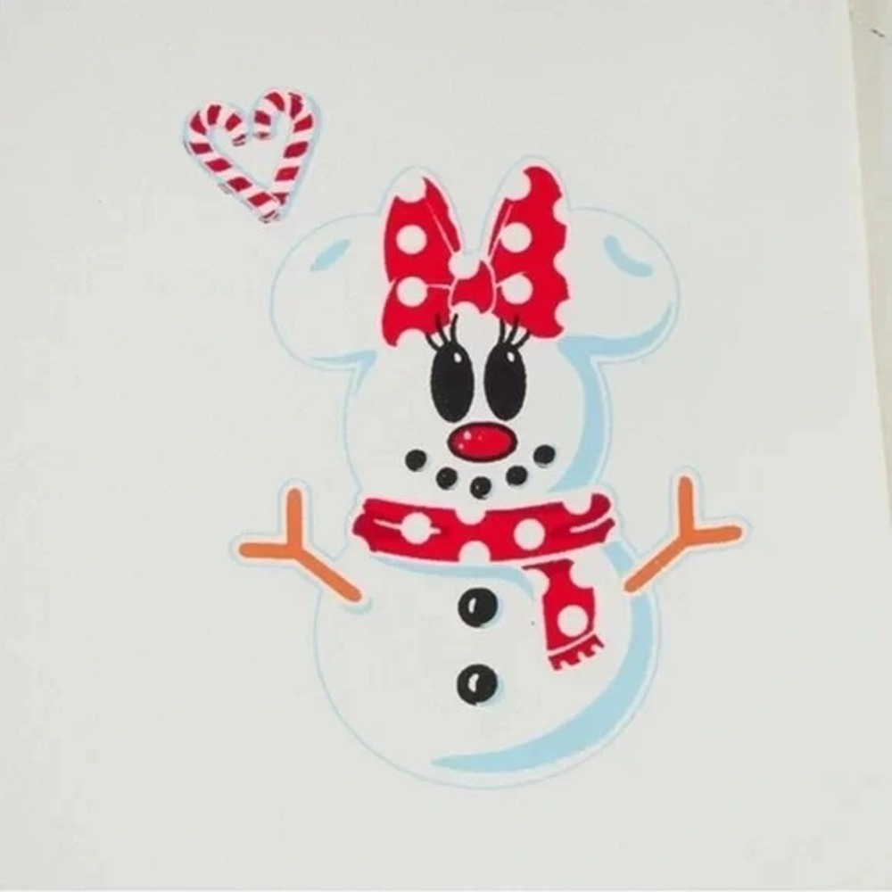 Loungefly Disney Mickey Mouse Sequin Snowman Mini Backpack‎ Exclusive - Picture 5 of 6